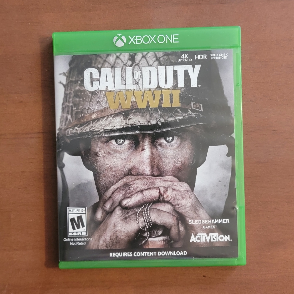 Used Call Of Duty WWII World War 2 Microsoft XBOX ONE Activision